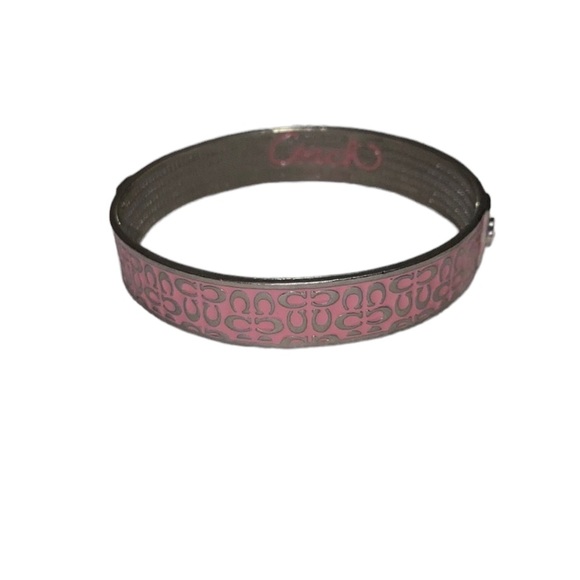 Pink C Coach bangle